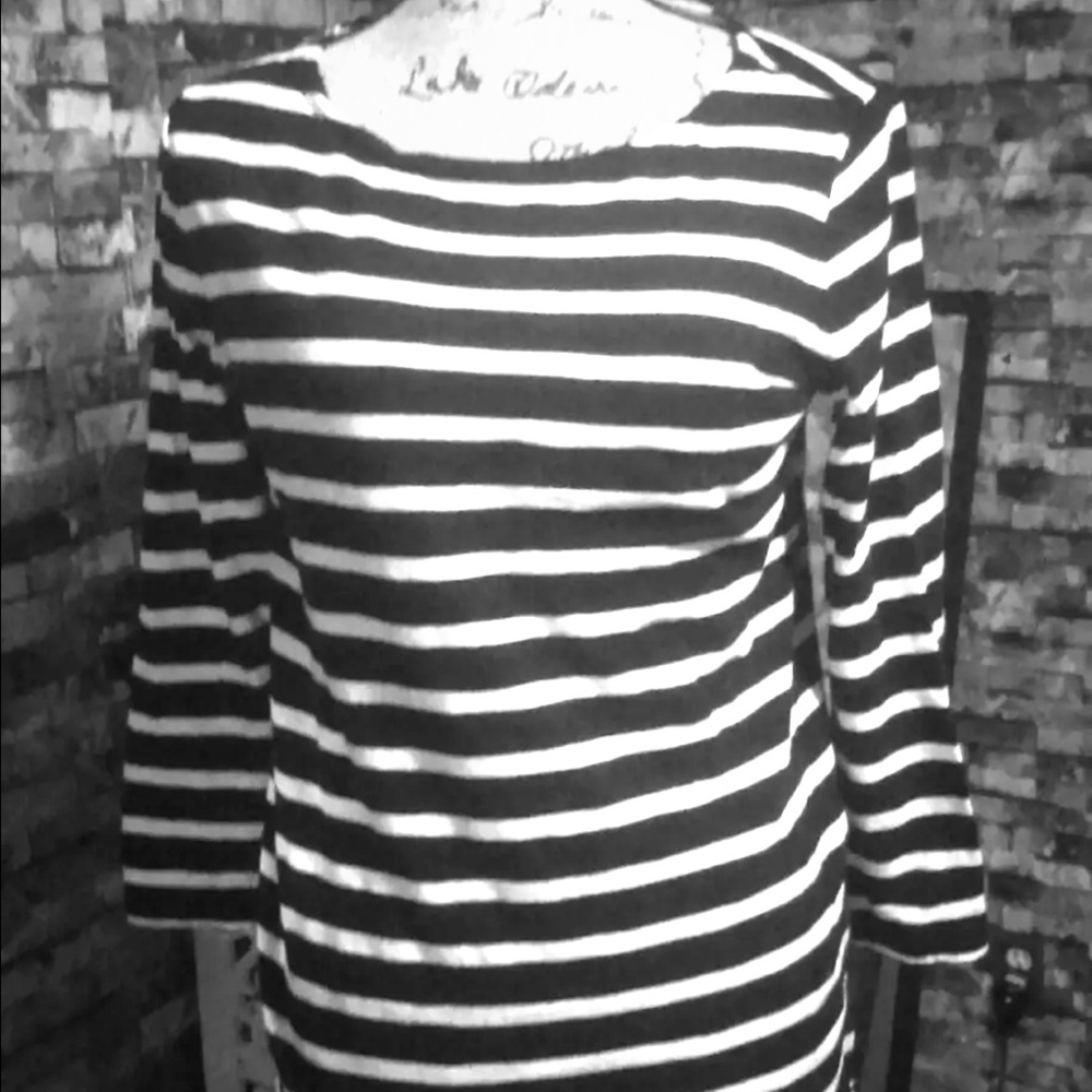 Gap striped shirt Edie Sedgwick style Small mod